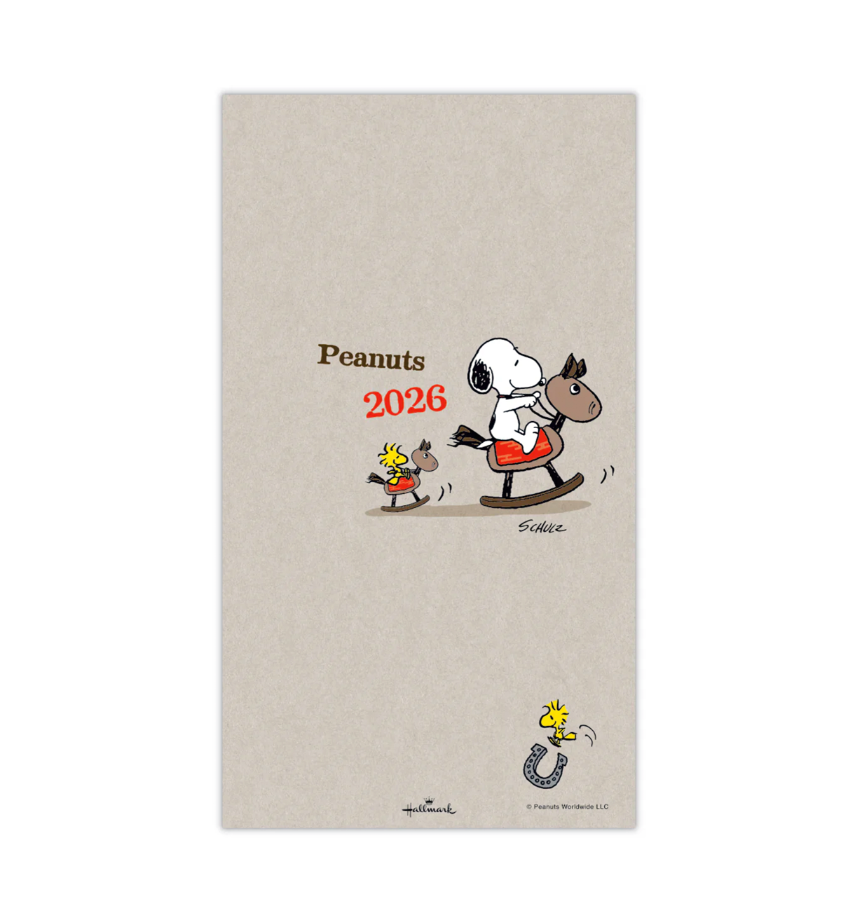 JAPAN] 2026 Peanuts Snoopy Slim Monthly Planner [Rocking Horse]