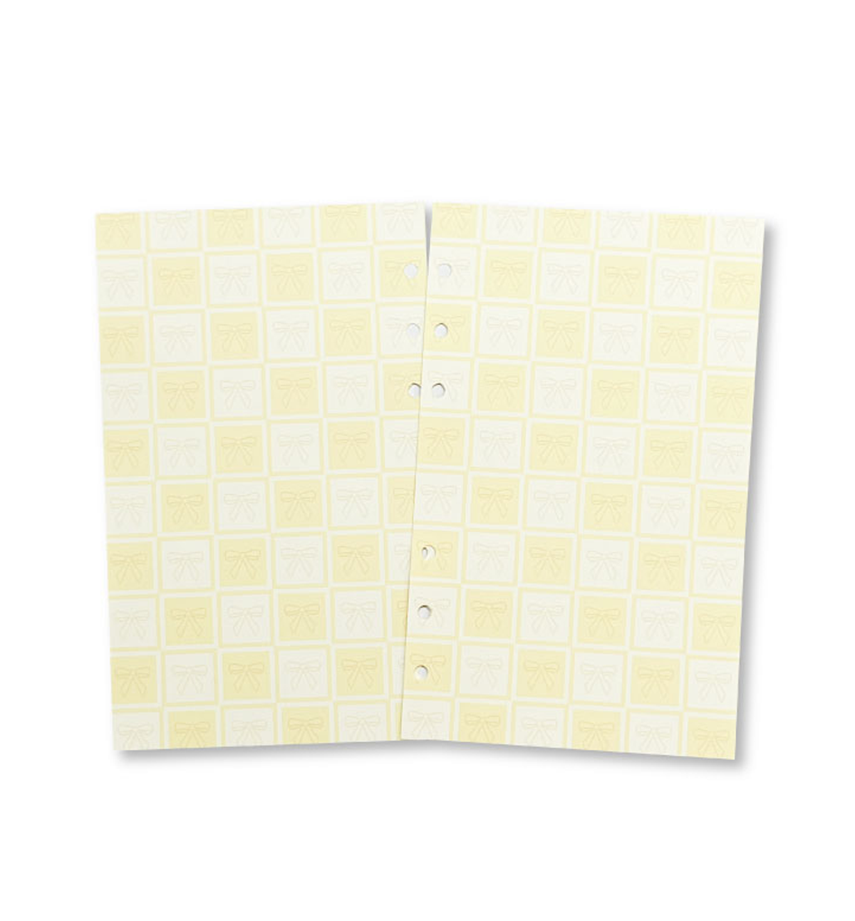 A6 Ribbon Pattern Paper Refill [Yellow]