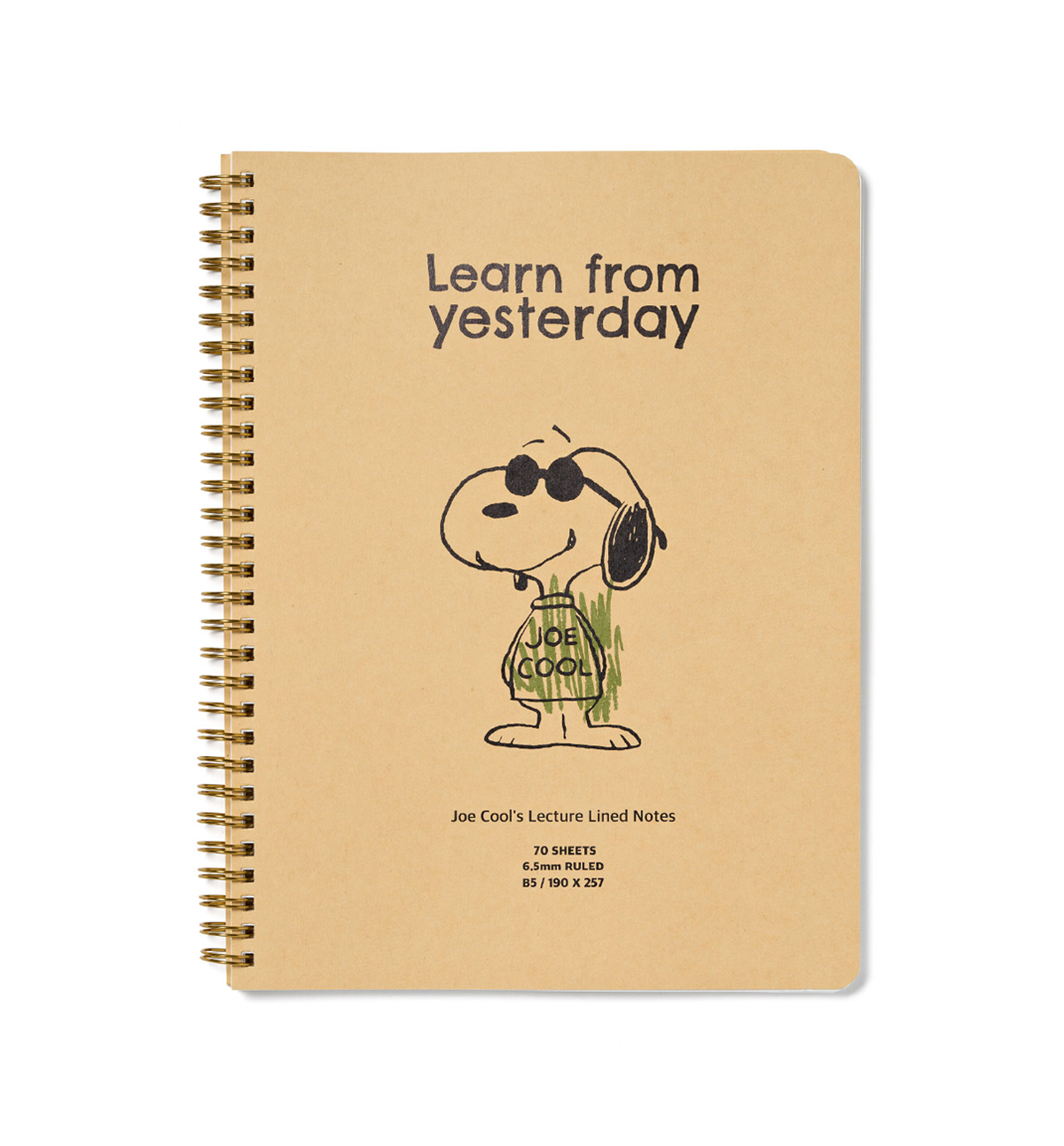 Peanuts Snoopy Joe Cool Lined Notebook [B5]