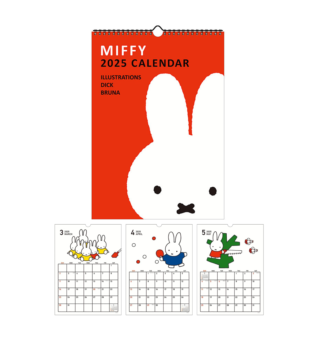 2025 Miffy Wall Calendar [Face]