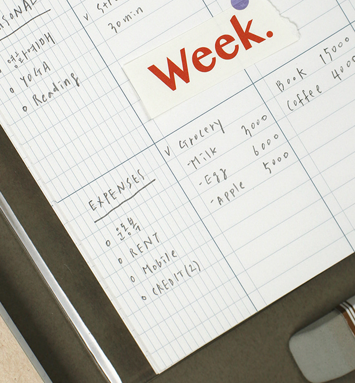 List to Live By Weekly Planner [Three Row]