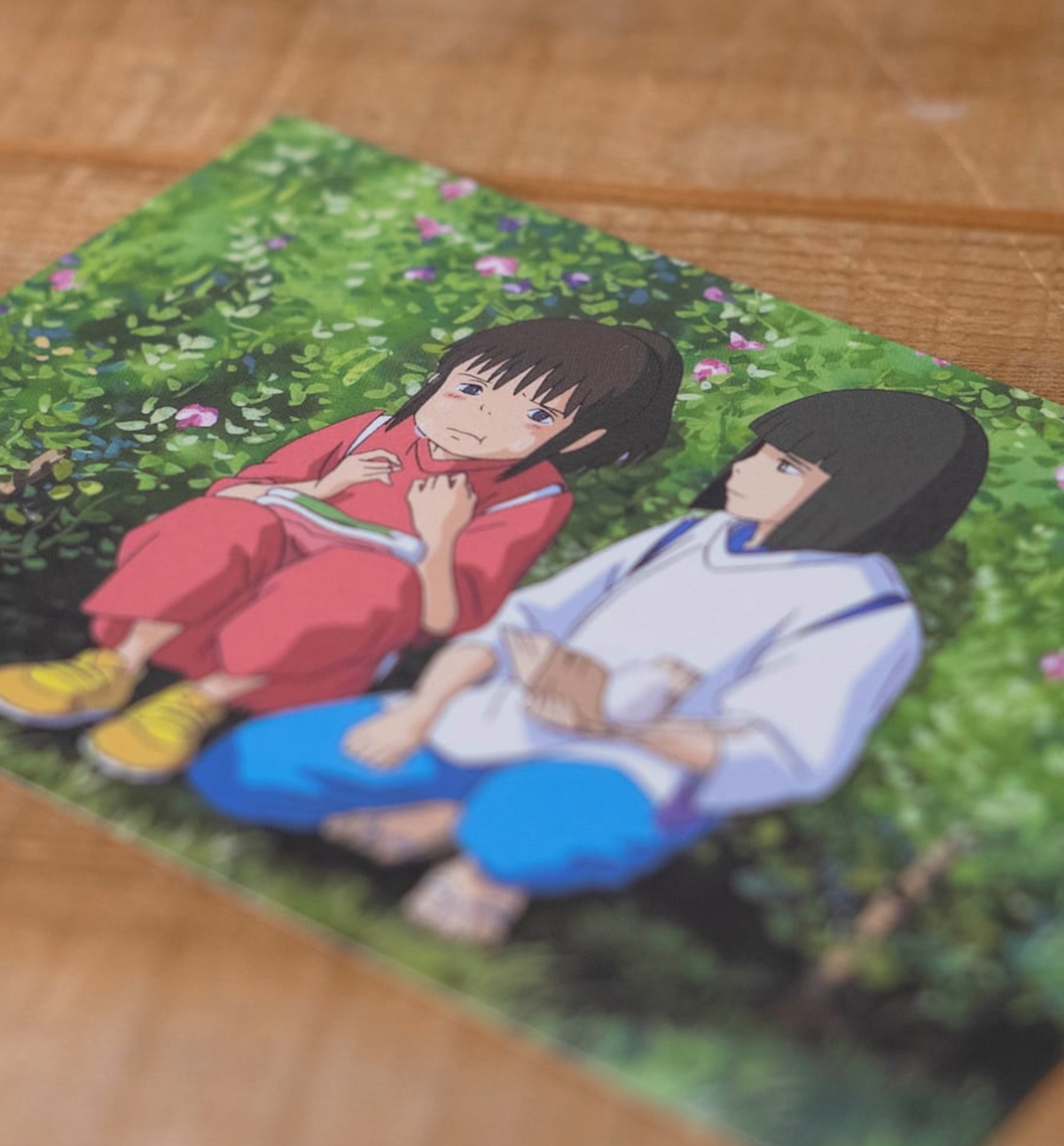 Spirited Away Postcard [Chihiro & Haku Onigiri]