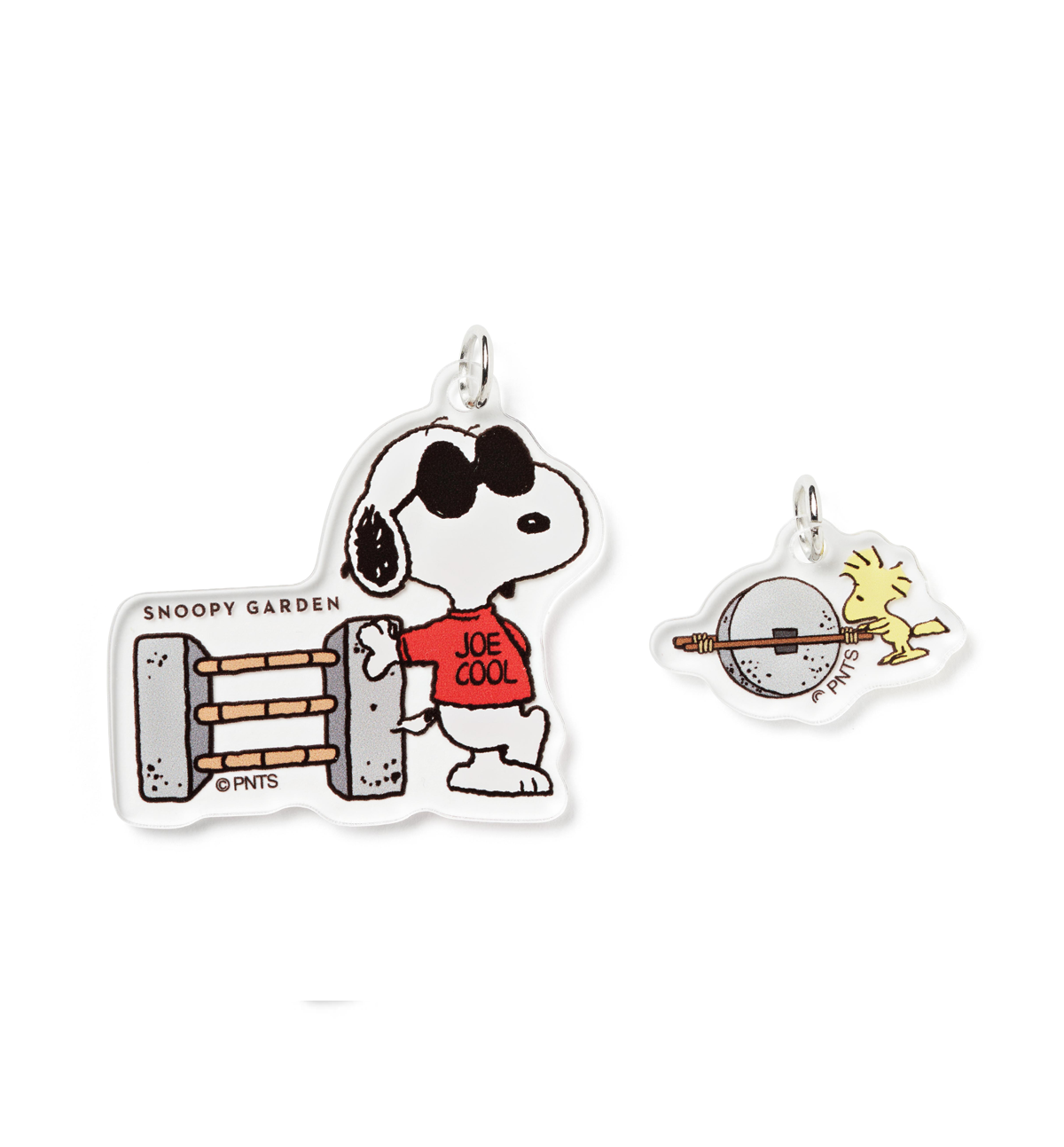 Snoopy Charcoal Acrylic Keyring
