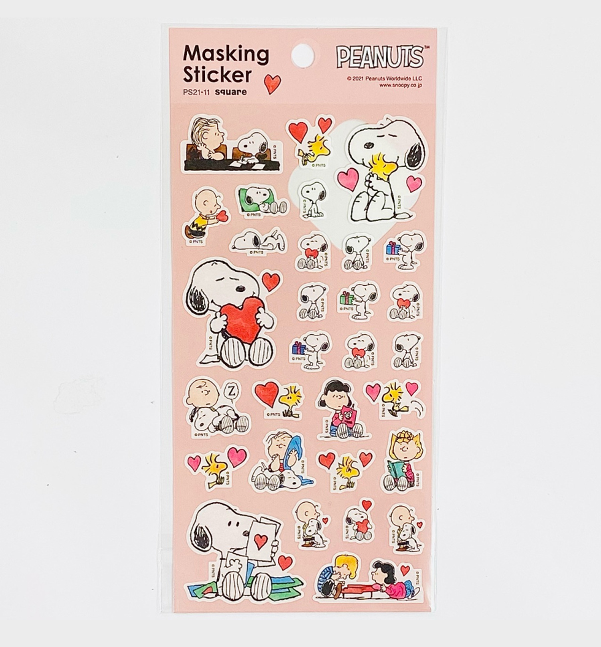 Peanuts Snoopy Sticker [Baby Pink]