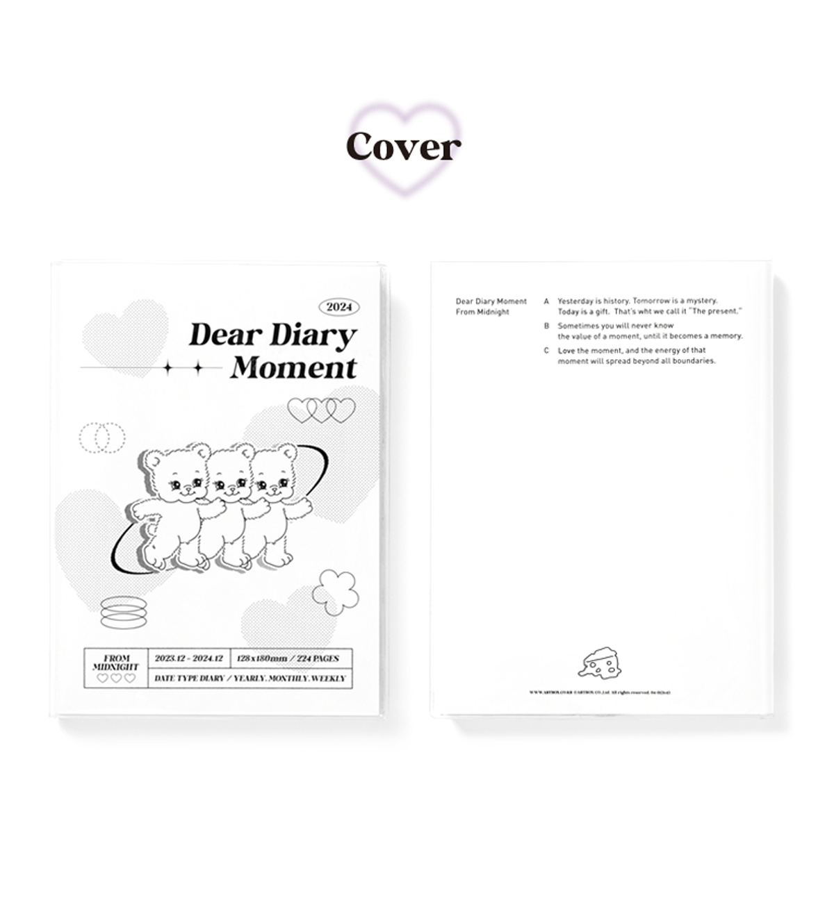 2024 Dear Moment Weekly Planner [White]
