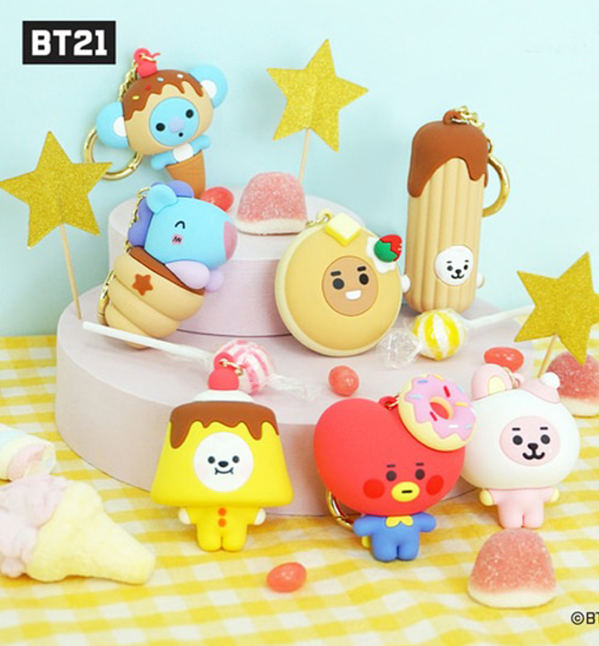 BT21 Sweetie Figure Keyring - Main Image