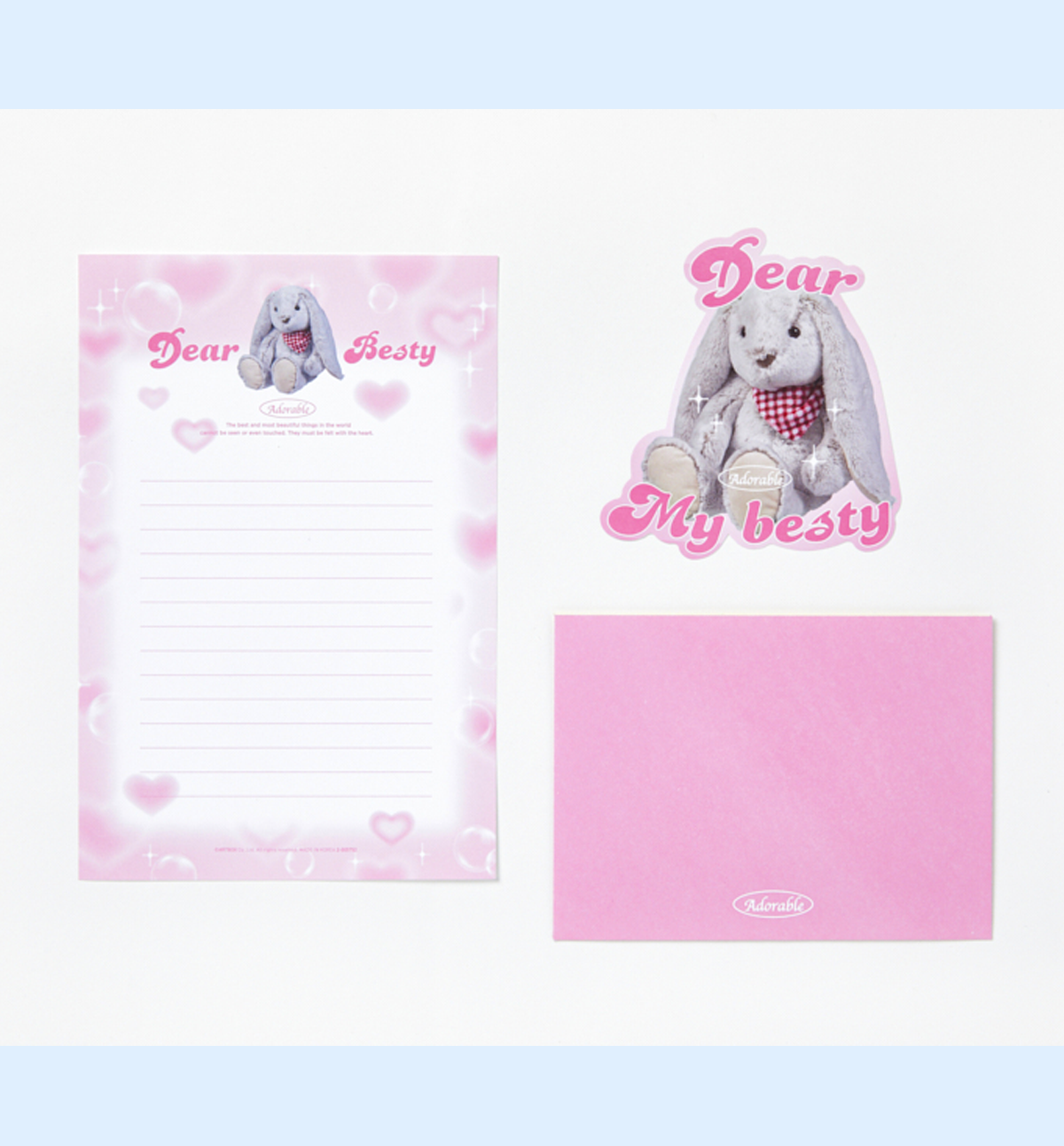Bear & Rabbit Letters & Envelopes