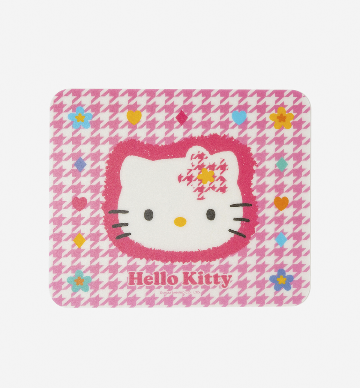 Hello Kitty Mousepad [Check Flower Pink]