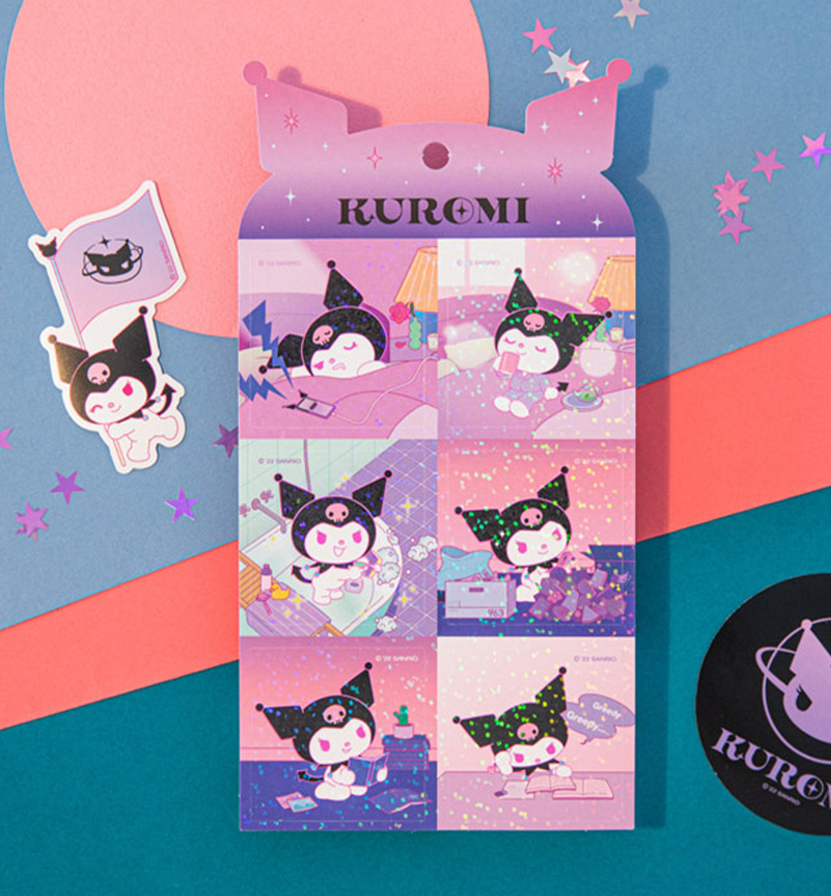 Hello Kitty Transparent Deco Sticker [Strawberry]