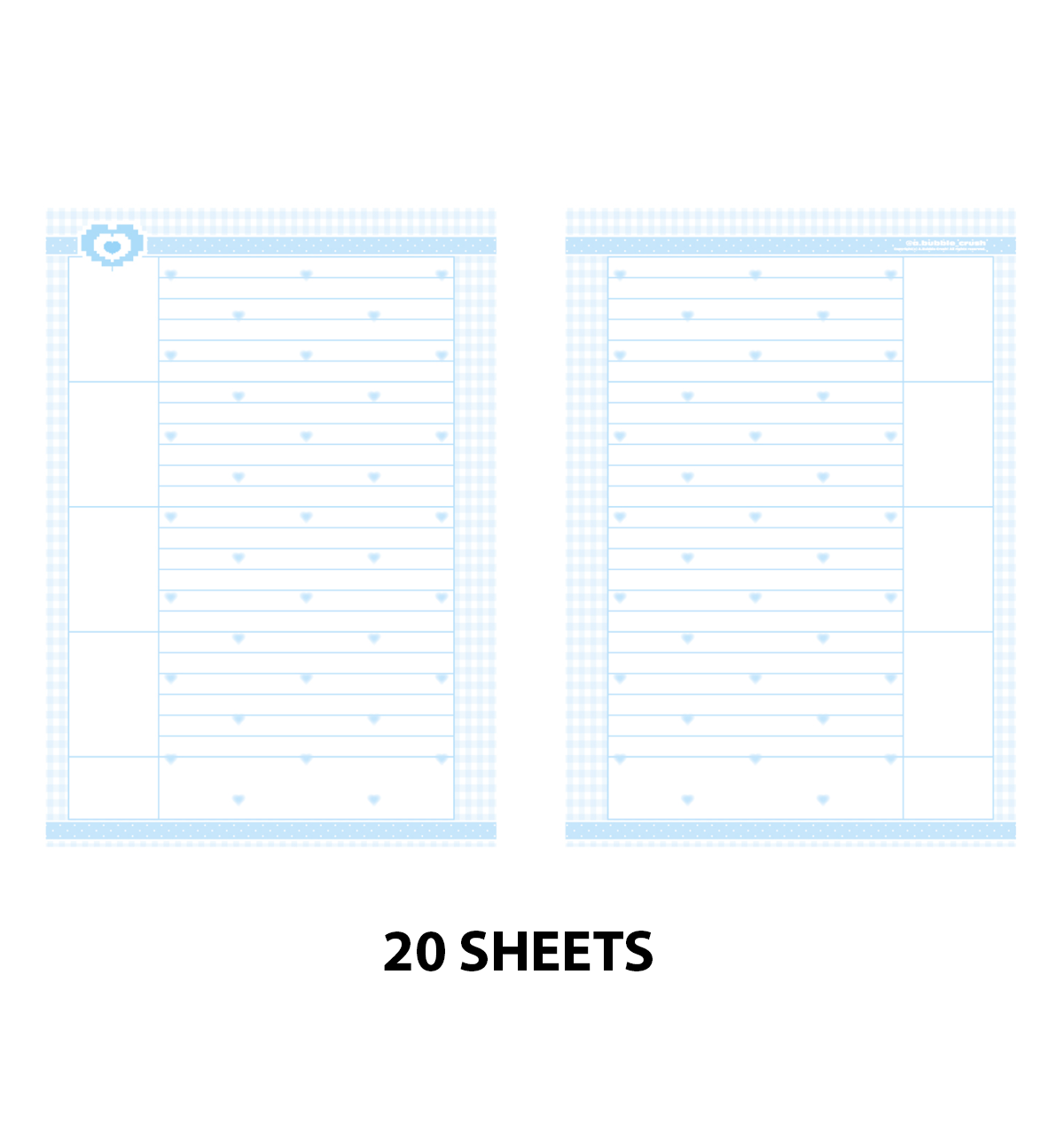 A5 Web Page Paper Refill [Blue]