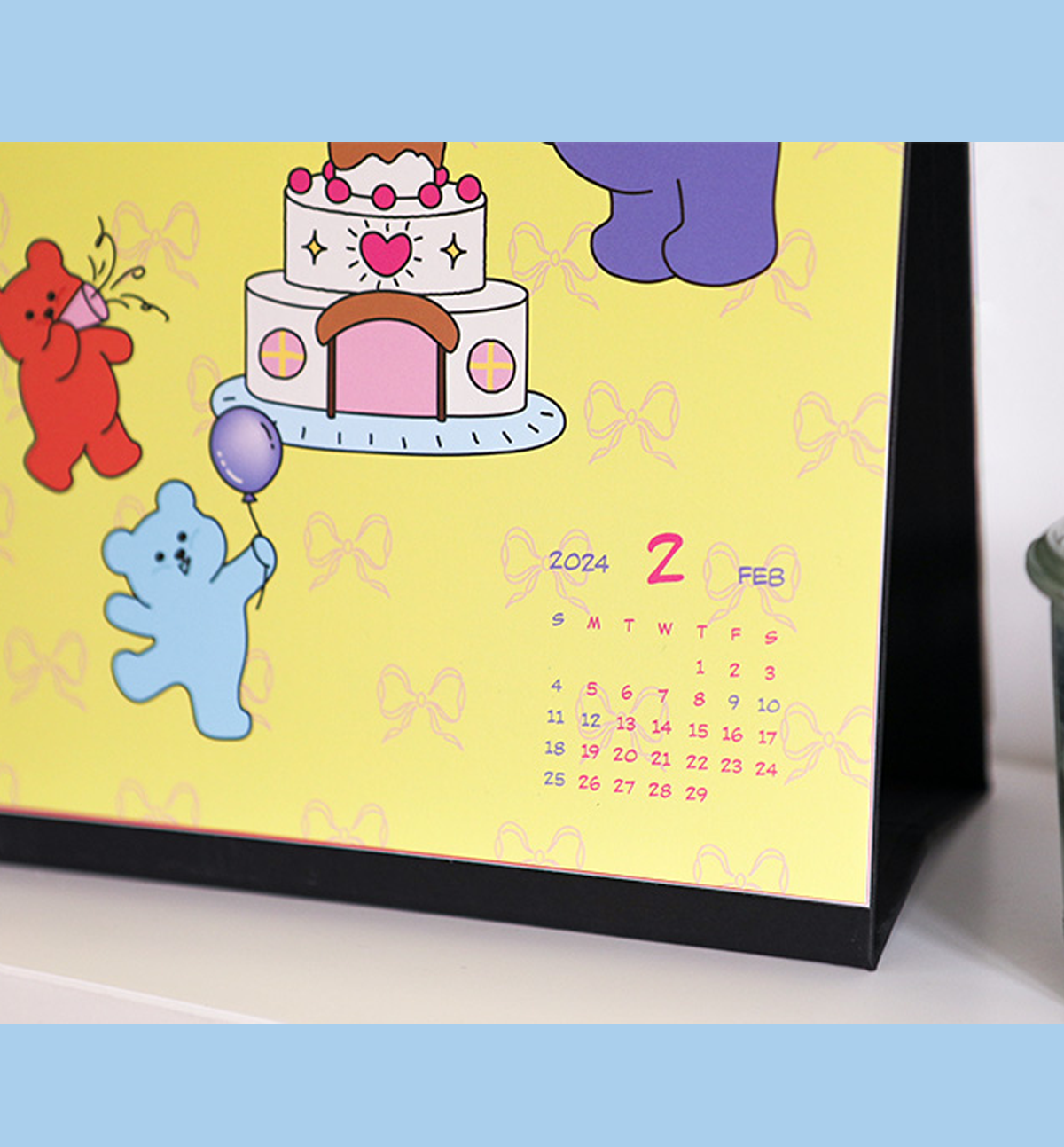 2024 Jelly Bear Desk Calendar