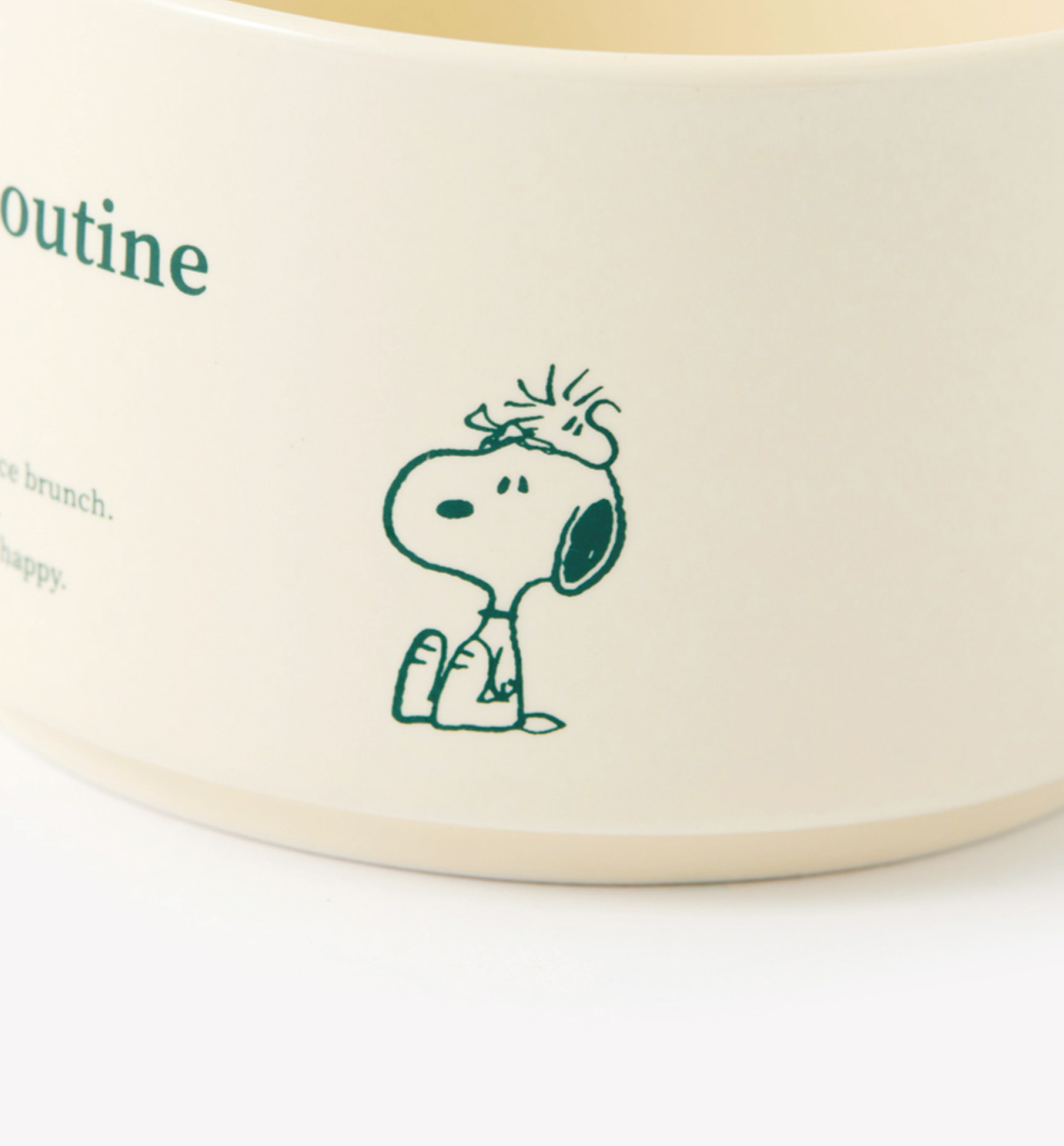 Peanuts Snoopy Soup Bowl [Lettering Line]