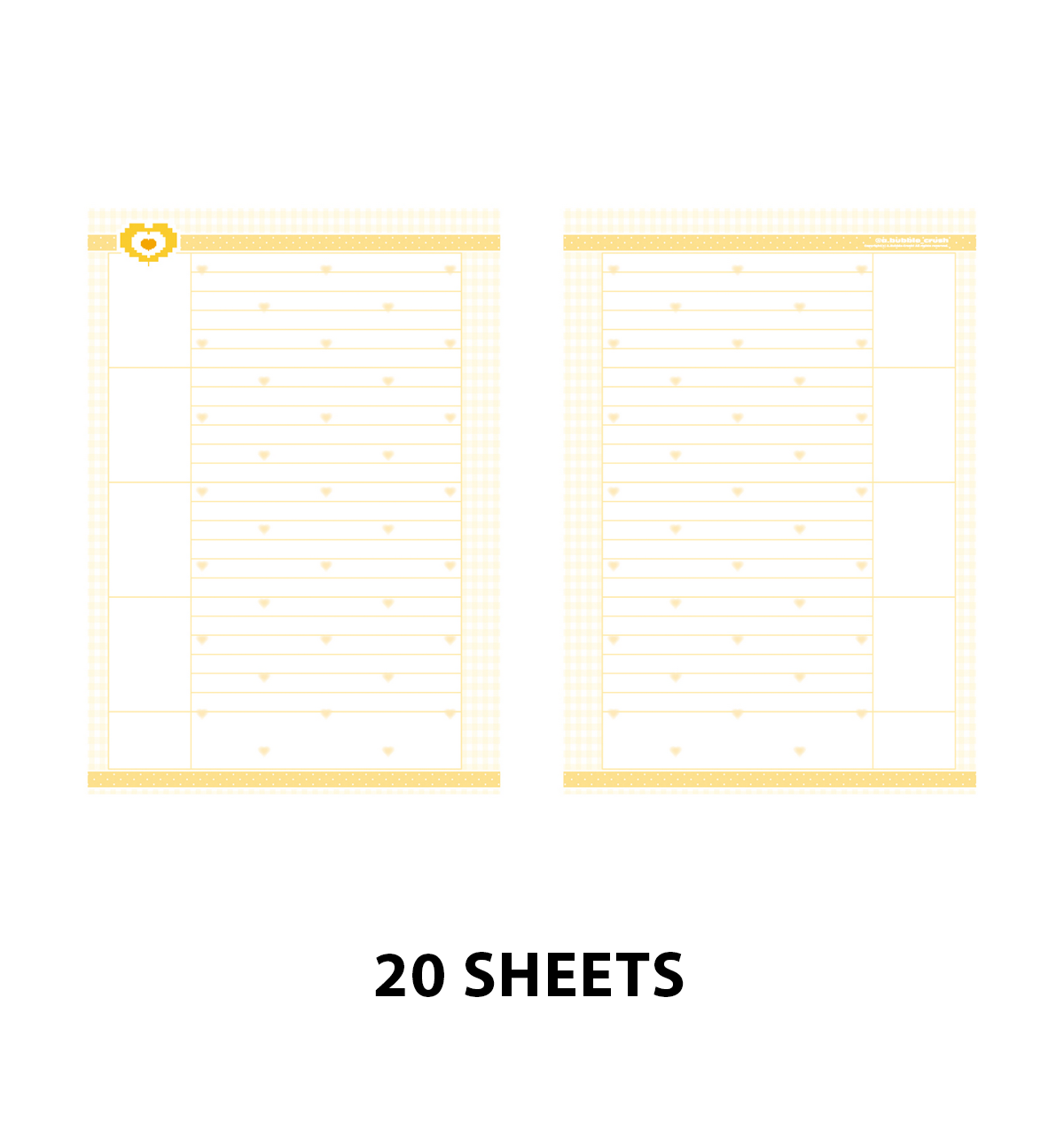 A5 Web Page Paper Refill [Yellow]