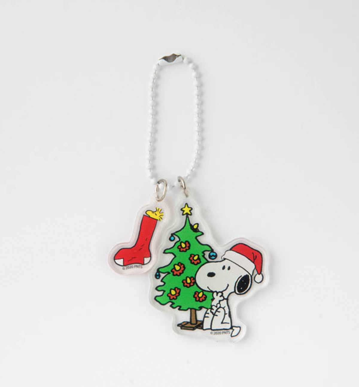 Snoopy Christmas Clear Keyring