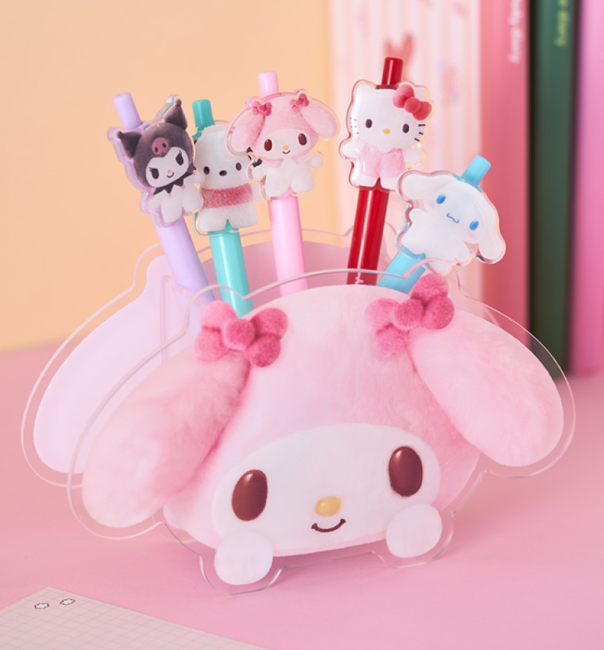 Sanrio Pompom Acrylic Pen Holder