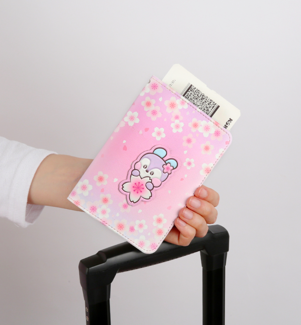BT21 Cherry Blossom Passport Cover [Cooky]