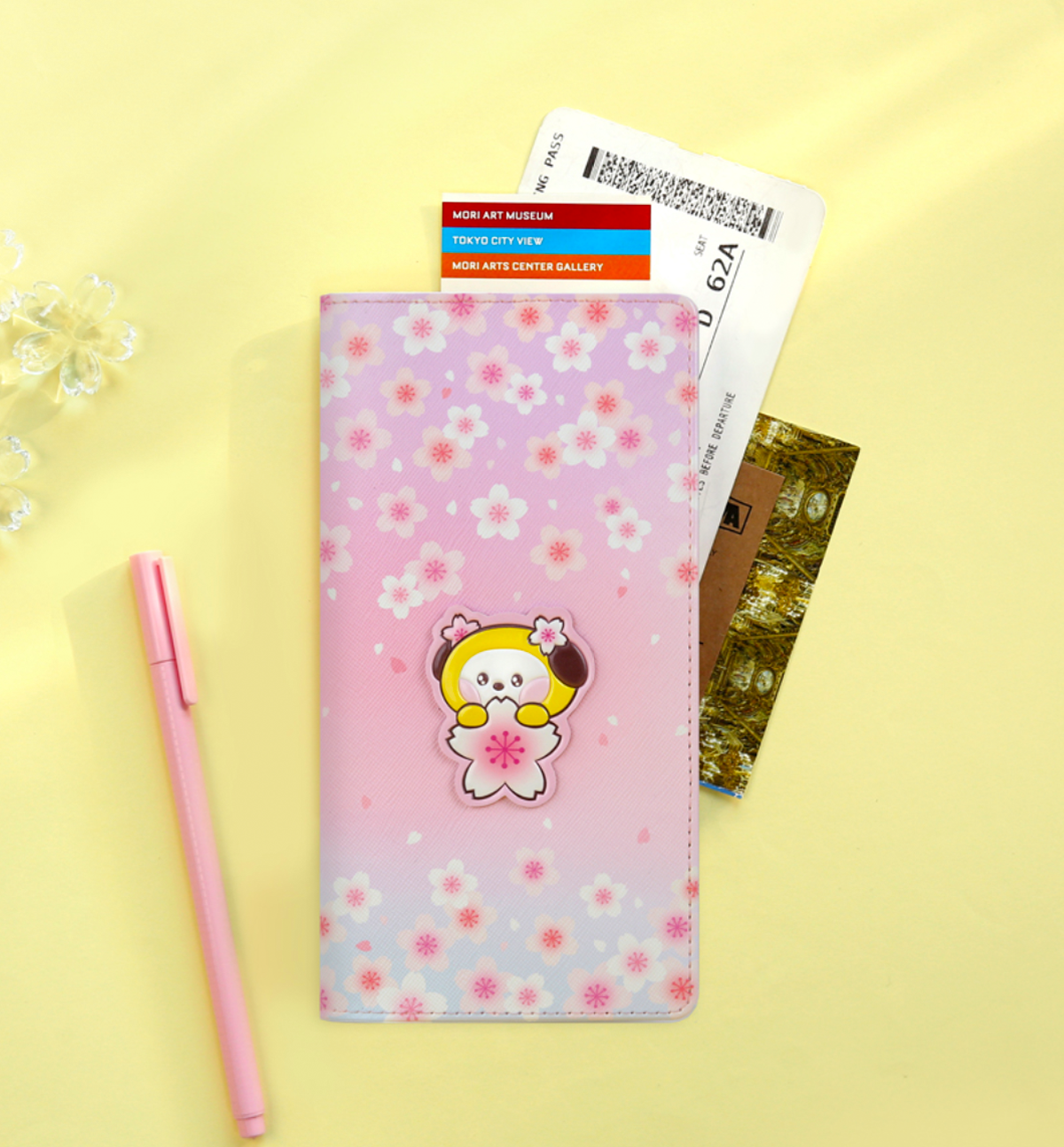 BT21 Cherry Blossom Large Passport Cover [Chimmy]