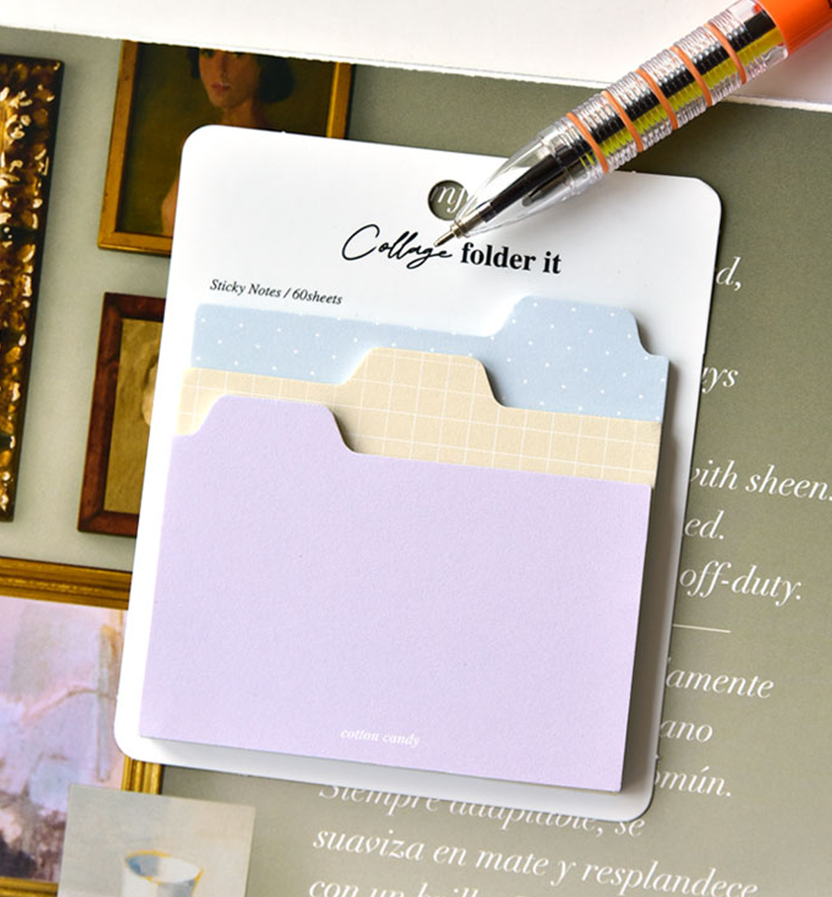 Collage Folder It Sticky Note [Wide]