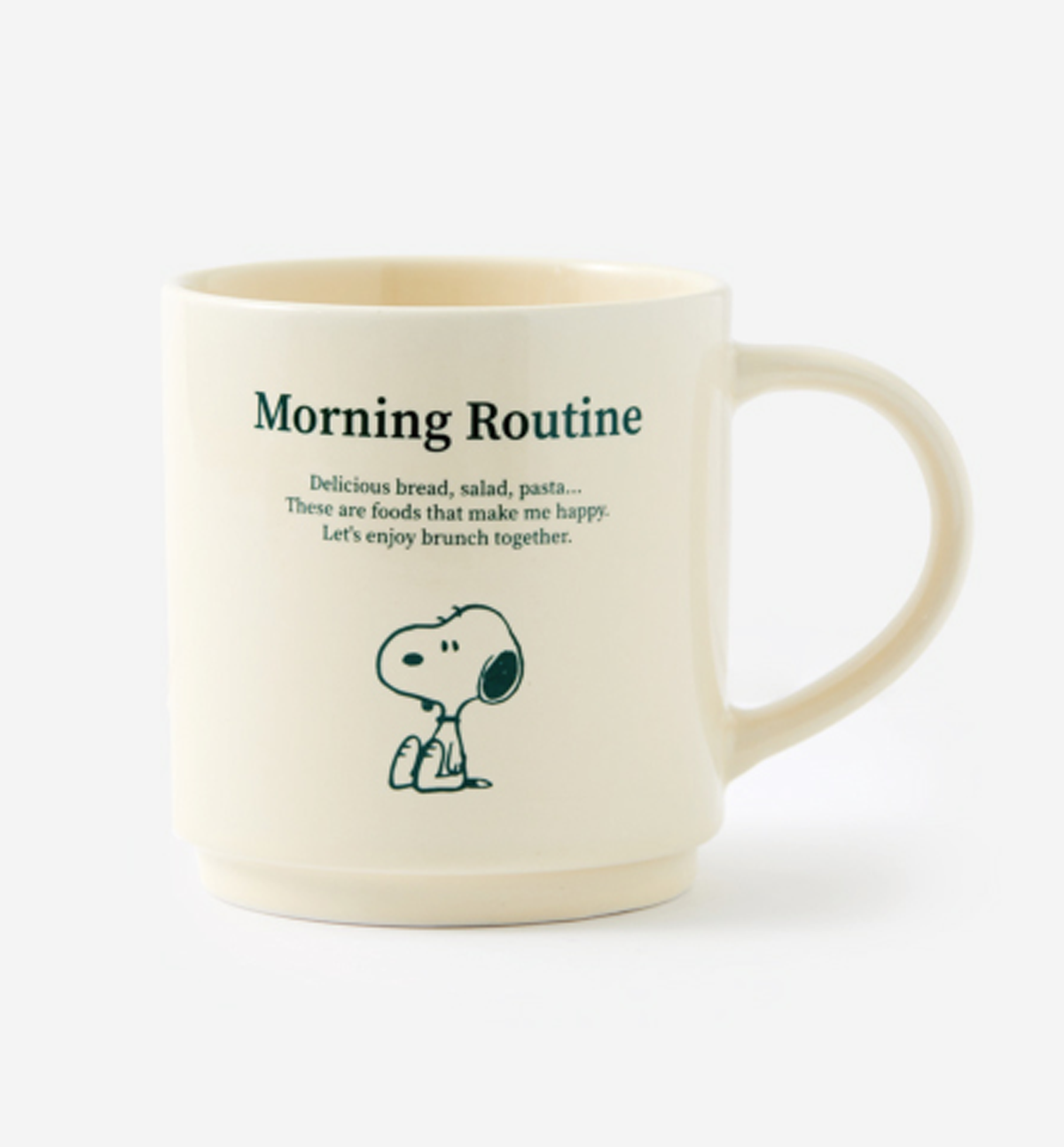 Peanuts Snoopy Mug Cup [Lettering Line]