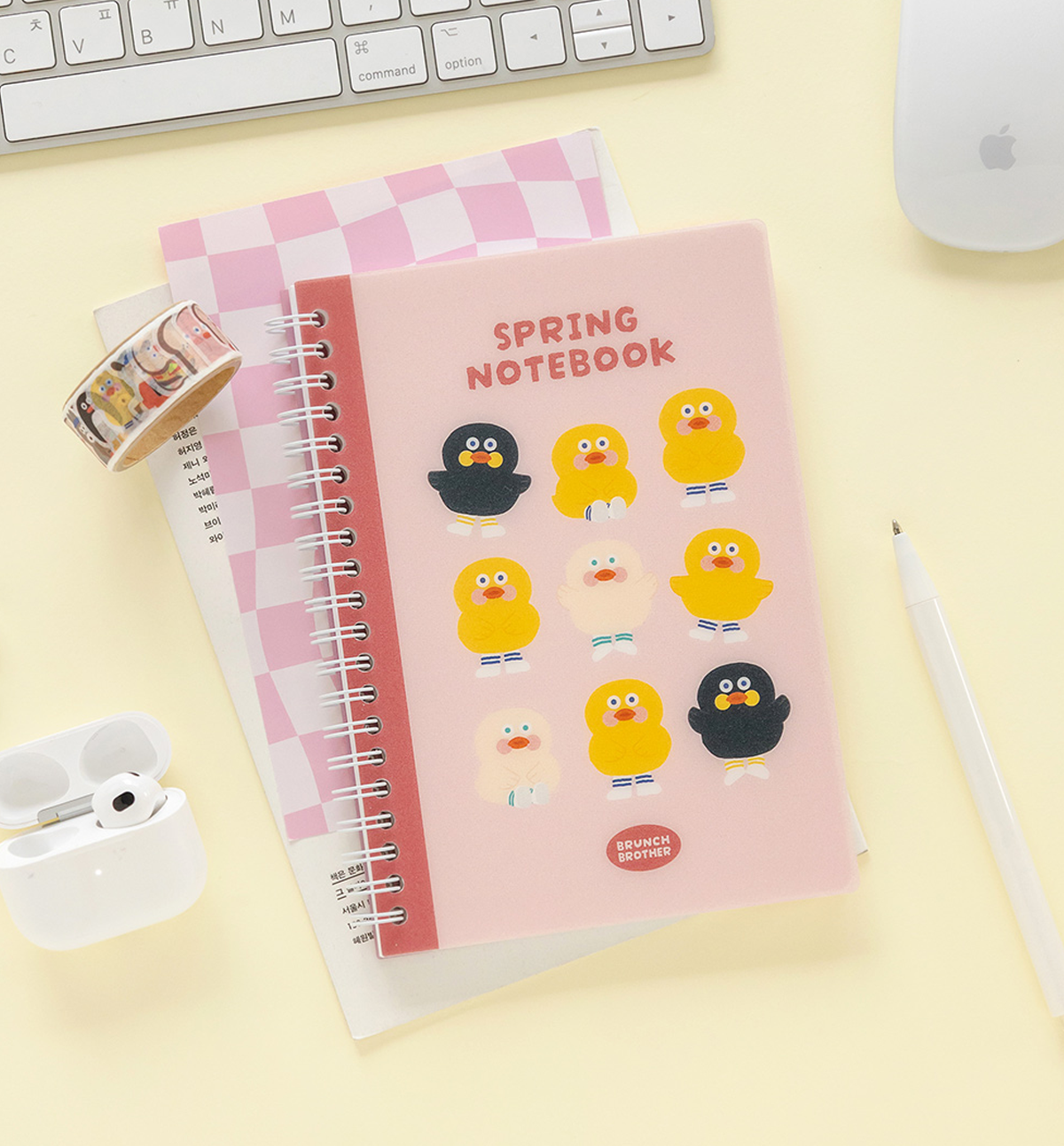 B6 Brunch Brother Line & Blank Ring Notebook