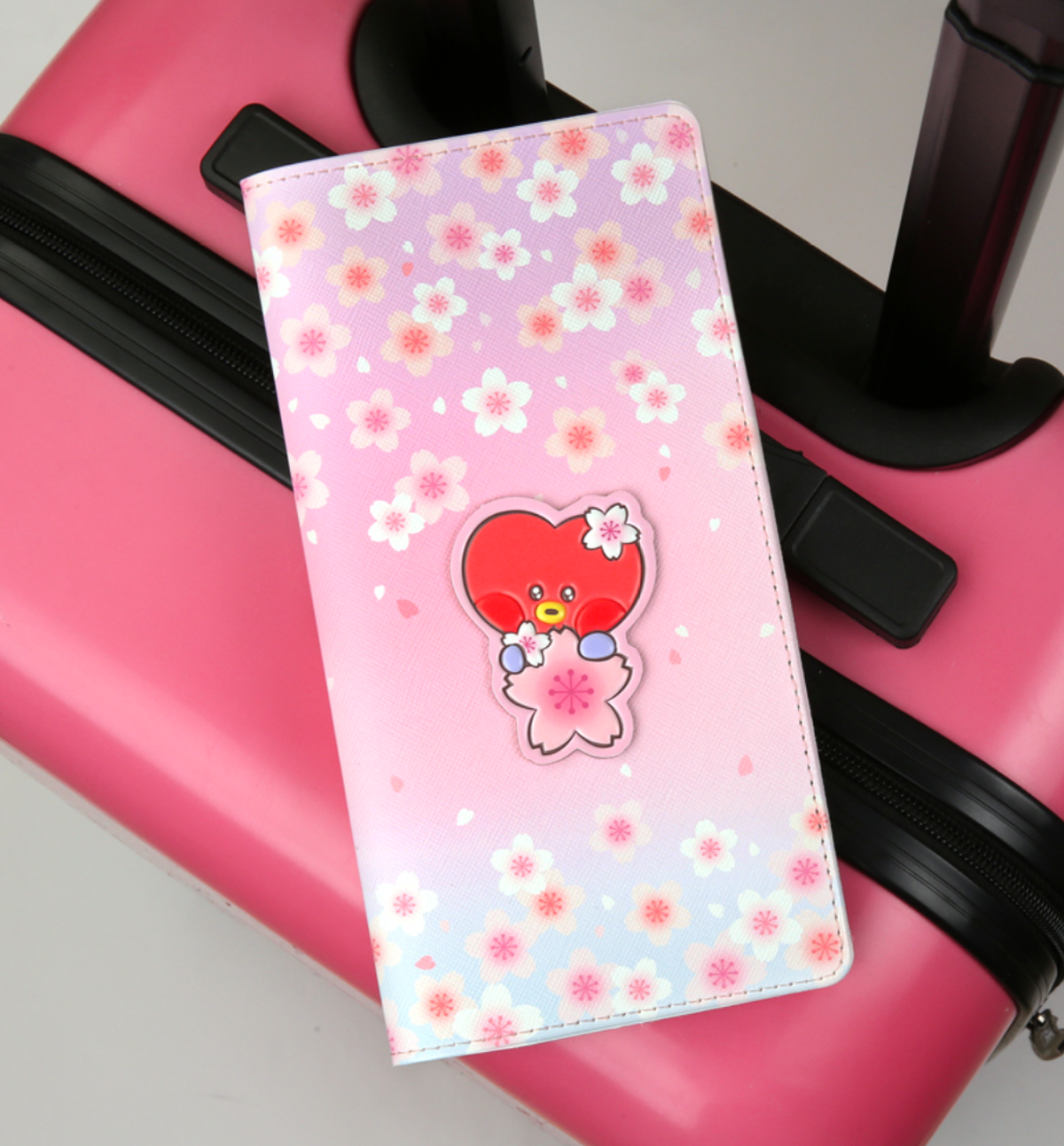 BT21 Cherry Blossom Large Passport Cover [Tata]