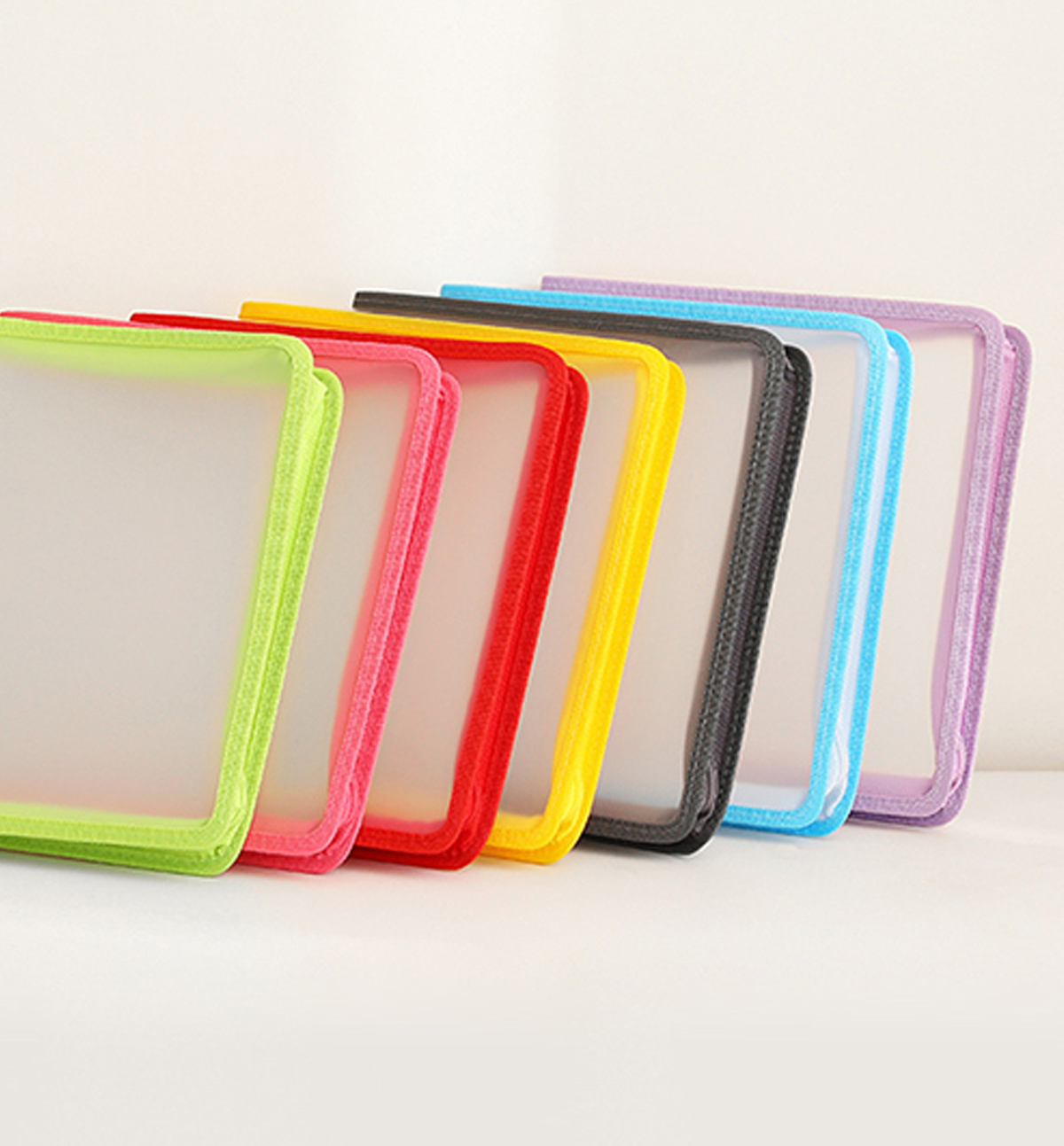 A5 Wide Clear Zipper Binder Cover