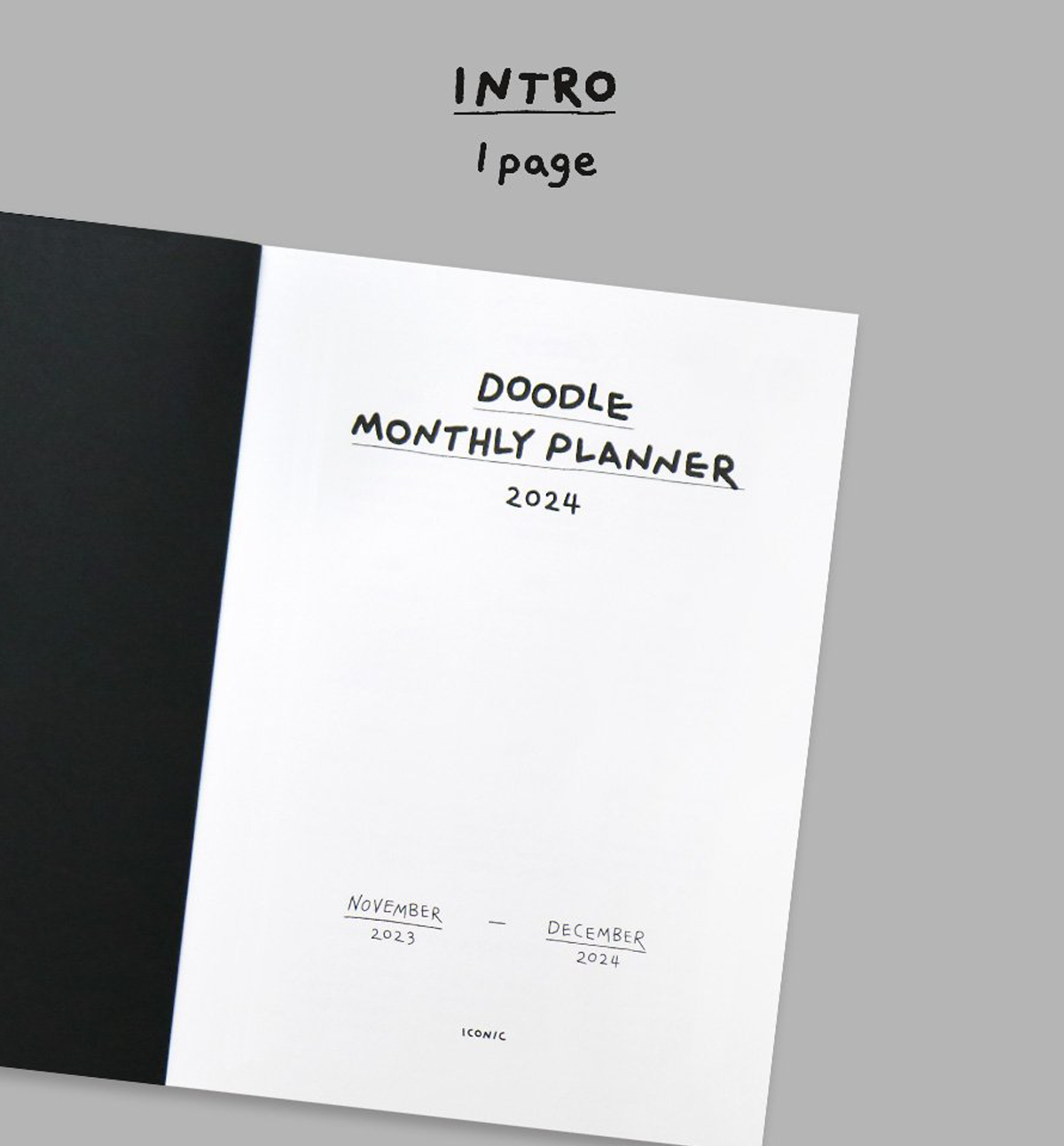 2024 Doodle Monthly Planner