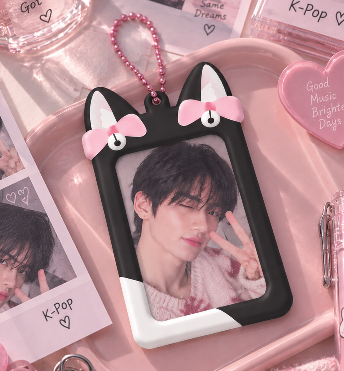 Black Kitty Photocard Holder
