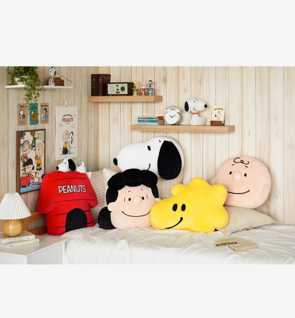 Peanuts Face Cushion [Snoopy]