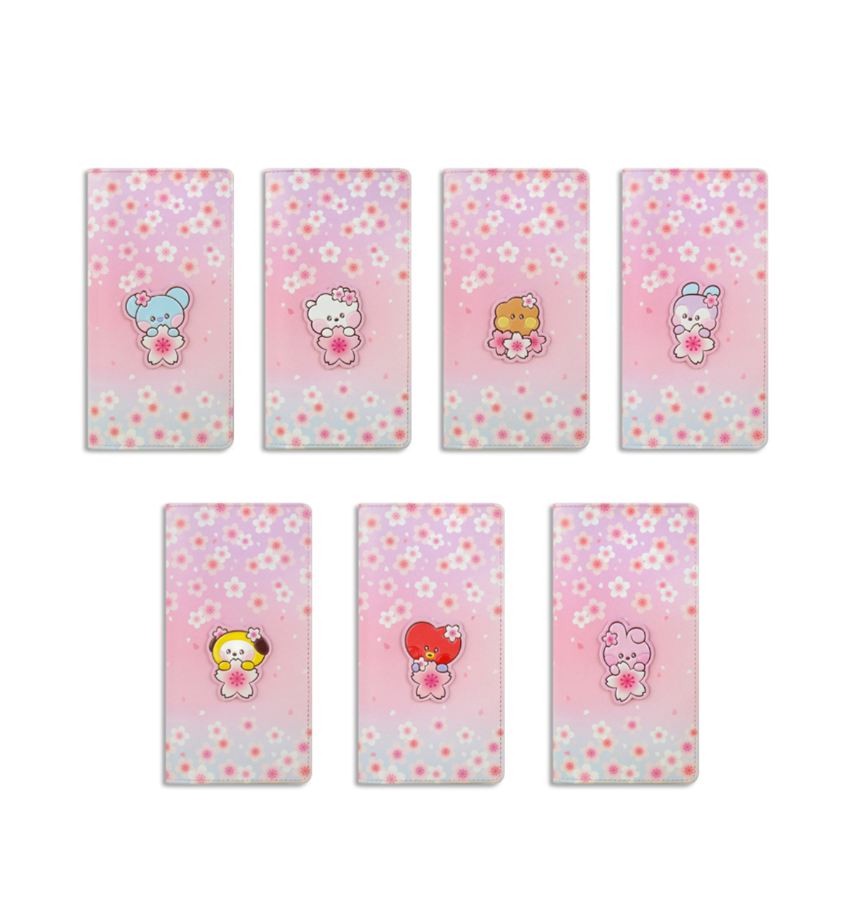 BT21 Cherry Blossom Large Passport Cover [Tata]