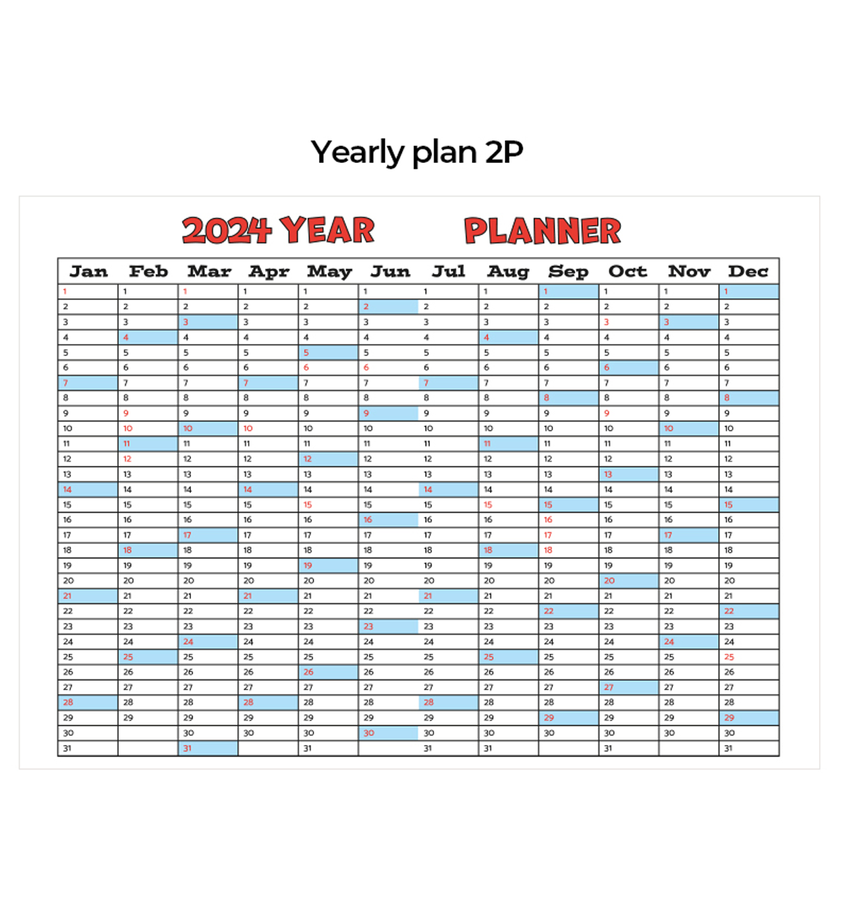 2024 Weekly My Buddy Planner