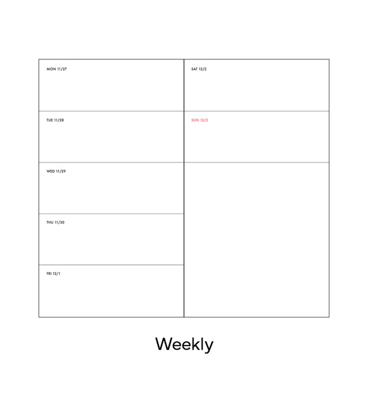 2024 Today Mood Weekly Planner