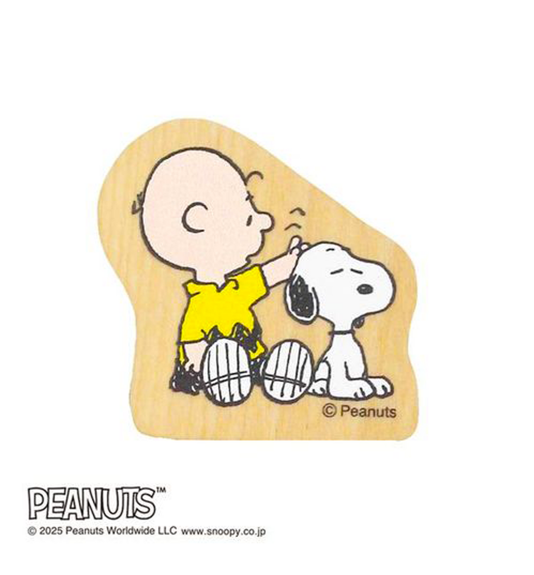 [JAPAN] Peanuts Snoopy Wooden Stamp [Snoopy & Charlie Brown]