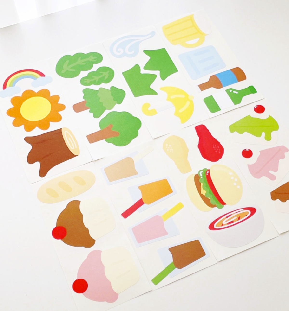 Paper Pack Food & Nature Sticker