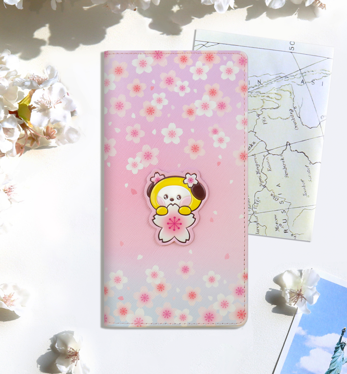 BT21 Cherry Blossom Large Passport Cover [Chimmy]