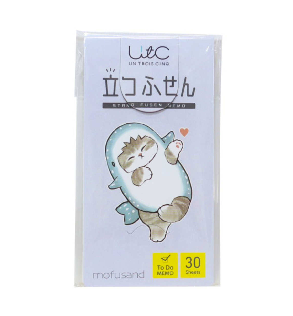 Mofusand Sticky Notes Stand [Cat / Shark Love]