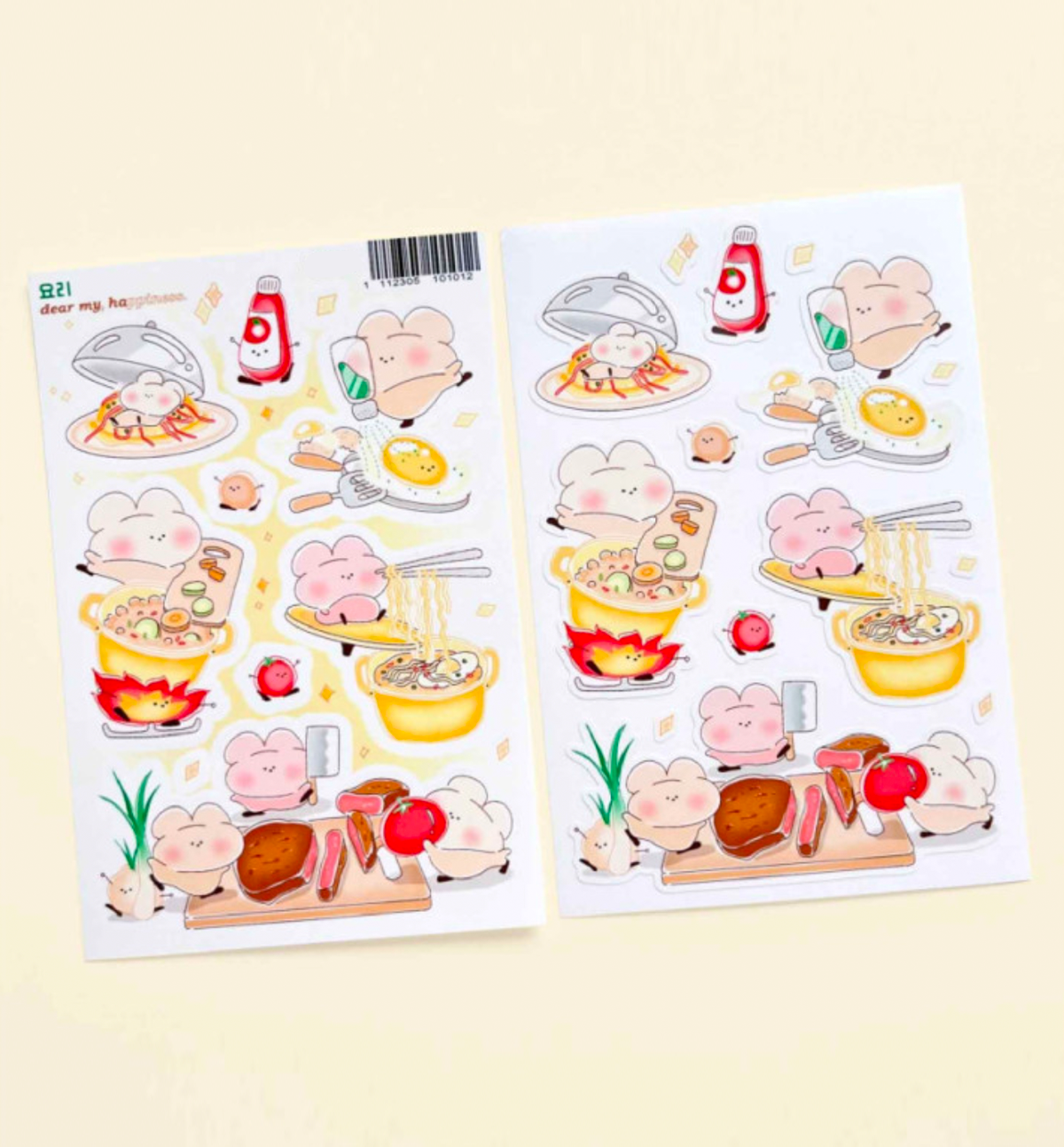 Cooking Food Sticker Cooking Seal Sticker