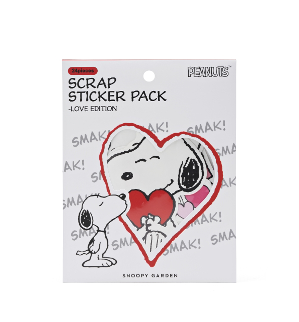 Peanuts "Love Edition" Scrap Sticker Pack [24 Pieces]