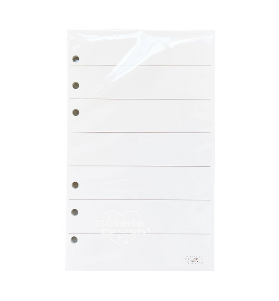 A6 Brown Weekly Paper Refill