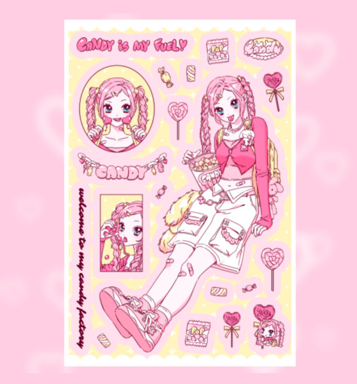 Candy Box Seal Sticker