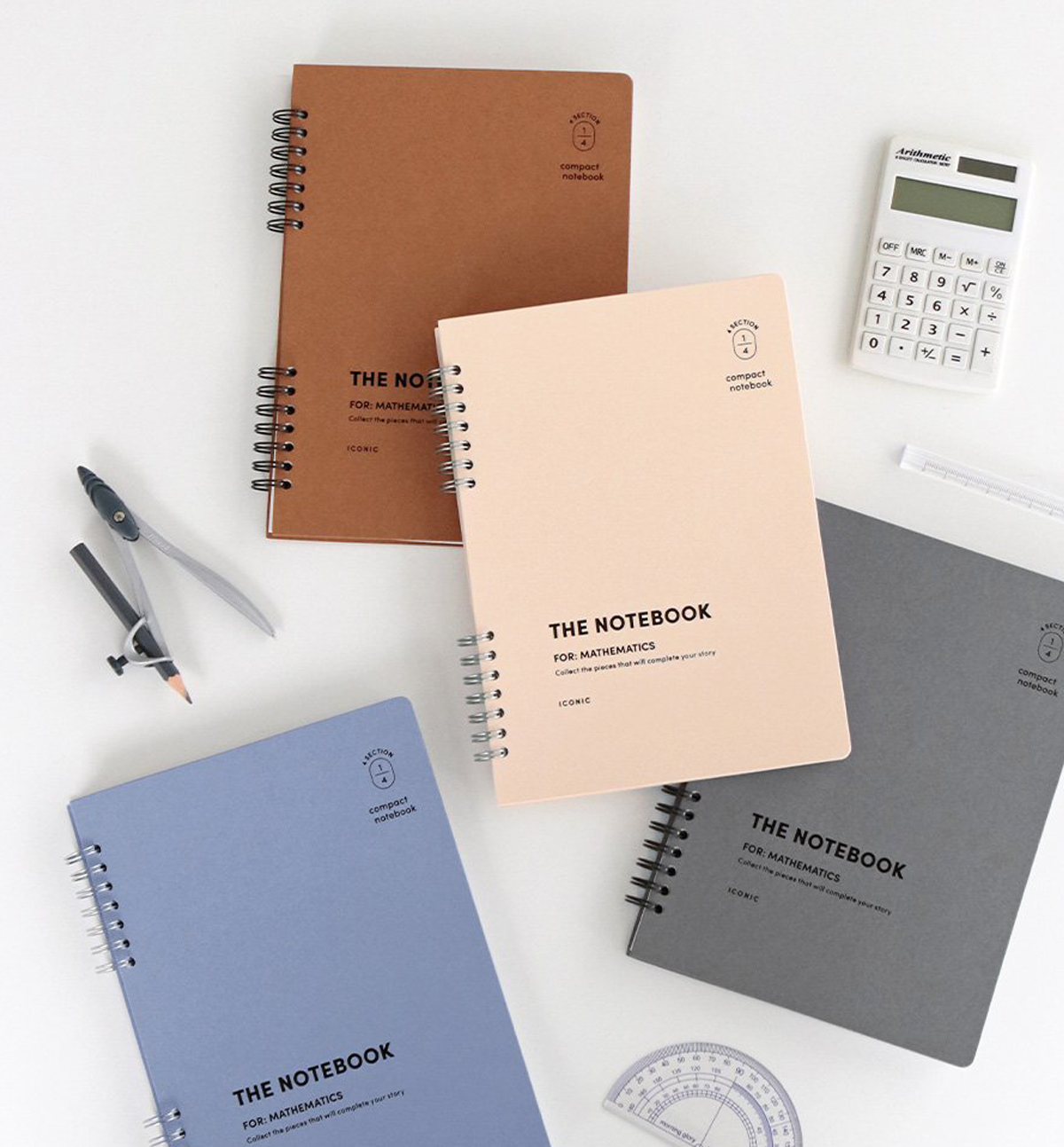 A5 Compact Math Notebook [4 Colors]