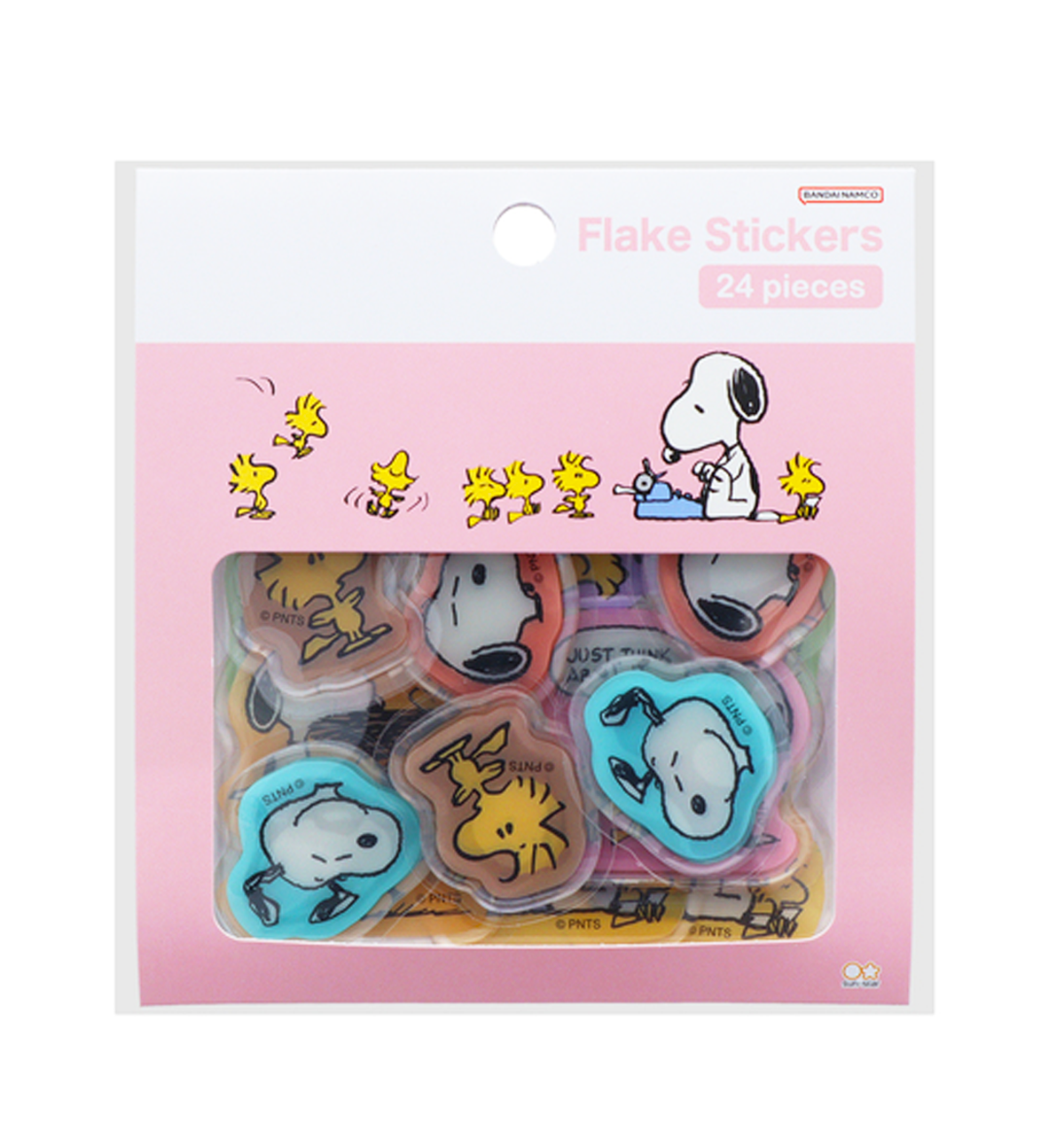 [JAPAN] Peanuts Snoopy Flake Seal Sticker [Pink]