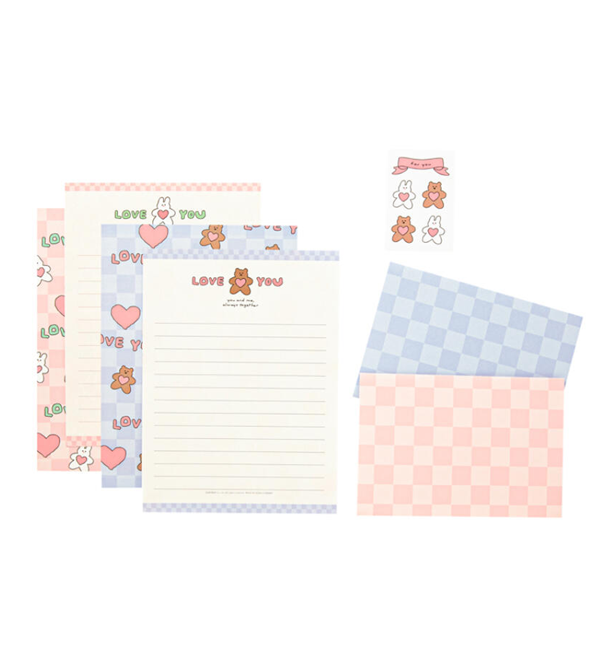 Bear Heart Letters & Envelopes
