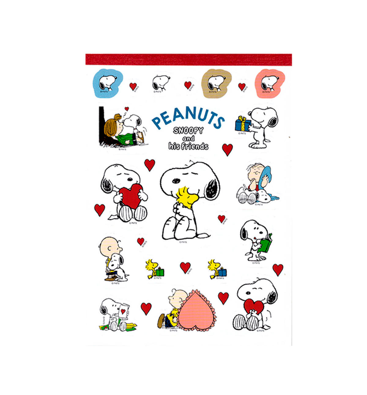 A6 Peanuts Snoopy Memopad [White Love]