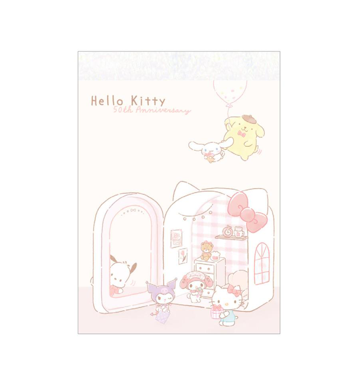 Sanrio Mini Memopad [Room Party / Hello Kitty 50th Anniversary]