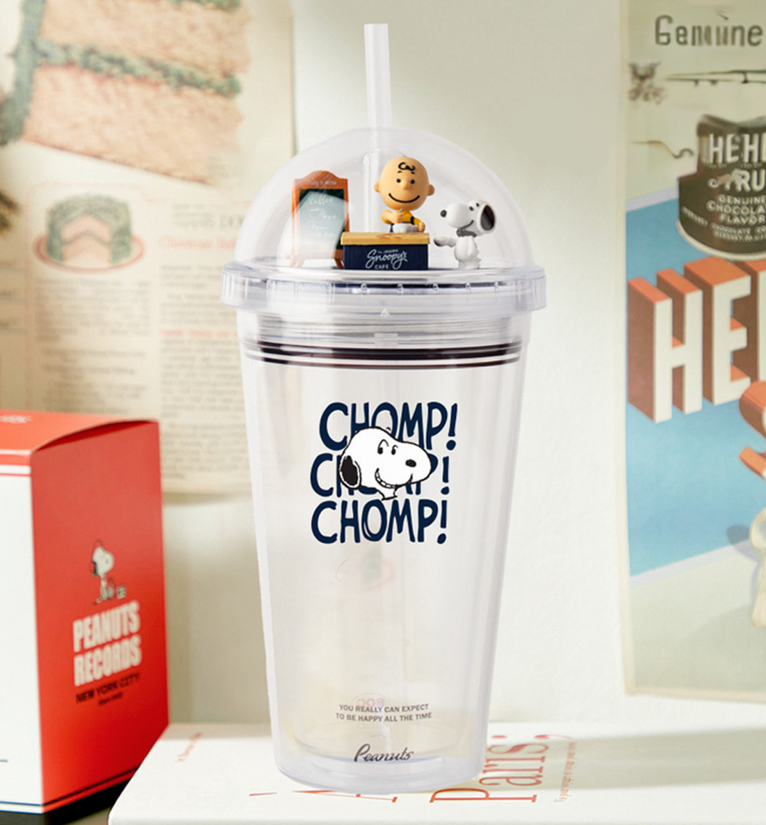 Peanuts Snoopy Figure Dome Tumbler