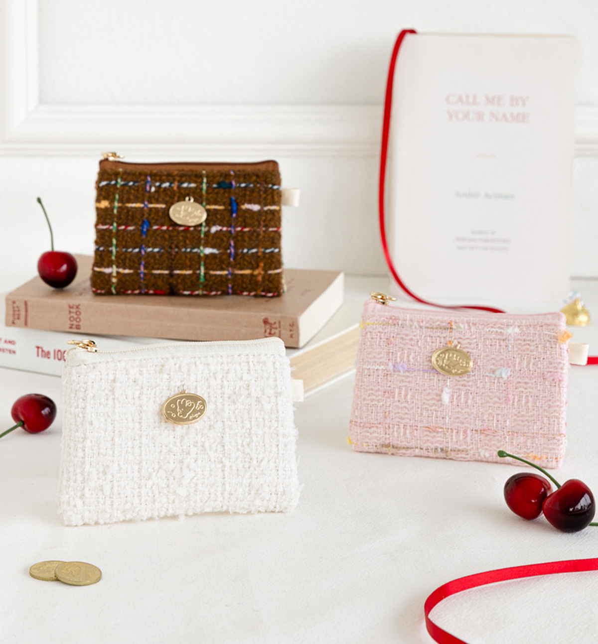 Piyo Tweed Card Wallet