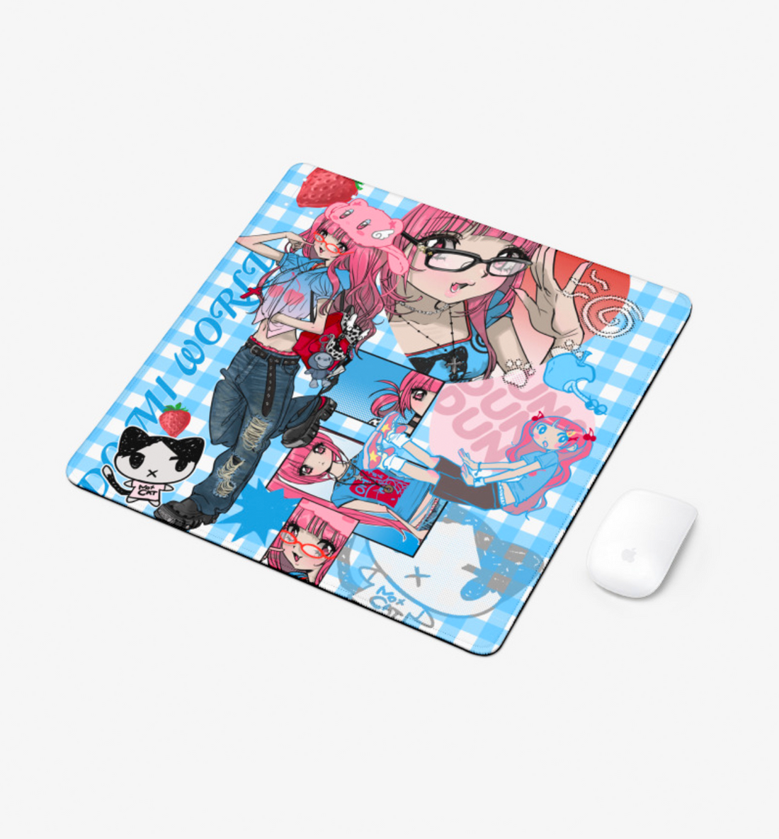 Domi World Desk Pad [Duna Gingham Check]