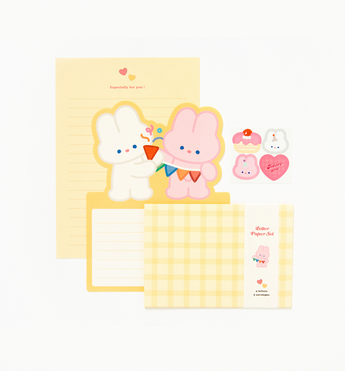Party Bunny Letters & Envelopes