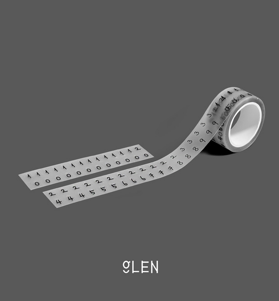 Number Kiss Cut Washi Tape